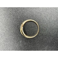 Ladies 9ct Yellow Gold Diamond Ring (Pre-Owned)