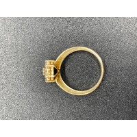 Ladies 14ct Yellow Gold Natural Diamond Ring