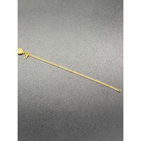 Ladies/Child 22ct Yellow Gold Tight Curb Link Bracelet (Pre-Owned)