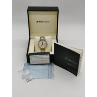 TAG Heuer Carrera Auto Calibre 5 Gold/Silver Watch with Box (Pre-owned)