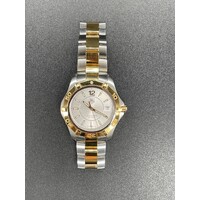 Mens Tag Heuer Aquaracer WAF1120 Stainless Steel & Gold Watch