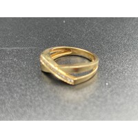 Unisex 18ct Yellow Gold Diamond Ring (Pre-Owned)