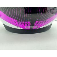 Rjays Motorcycle Helmet Dominator II White/Pink Size S (Pre-owned)