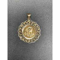 Ladies 18ct Yellow Gold Religious Pendant (Pre-Owned)