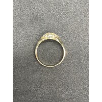 Ladies 14ct Yellow Gold CZ Ring (Pre-Owned)