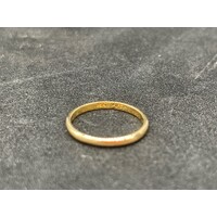 Ladies 18ct Yellow Gold Wedding Band Ring (Pre-Owned)