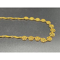 Ladies 22ct Fancy Link Gold Necklace (Pre-Owned)