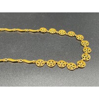 Ladies 22ct Fancy Link Gold Necklace (Pre-Owned)