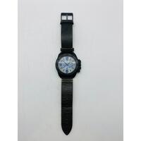 Guess Men’s Quartz Grey Tone Leather Watch W0659G3 (Pre-owned)