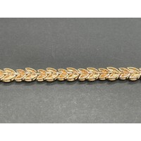 Ladies 9ct Yellow Gold Fancy Link Bracelet (Pre-Owned)