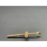 Unisex 18ct Yellow Gold Religious Crucifix Pendant (Pre-Owned)