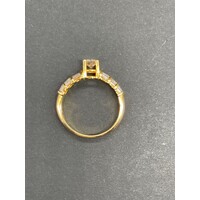 Ladies 14ct Yellow Gold Diamond Ring (Pre-Owned)