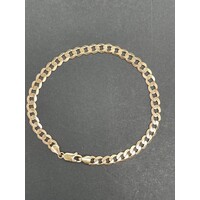 Unisex 9ct Yellow Gold Curb Link Bracelet (Pre-Owned)