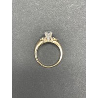 Ladies 14ct Yellow Gold Diamond Ring (Pre-Owned)