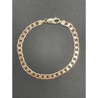 Unisex 10ct Yellow Gold Curb Link Bracelet (Pre-Owned)