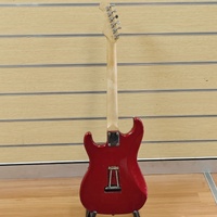 Casino Custom Series Red Strat Style Electric Guitar Missing Whammy Bar