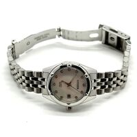 Citizen Quartz WR 50m Silver Tone Stainless Steel Crystal Dress Watch