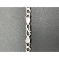 Unisex 925 Sterling Silver Curb Link Necklace (Pre-Owned)