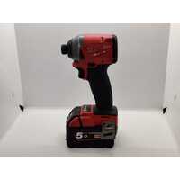 Milwaukee M18 Fuel 1/4” Hex Impact Driver M18 FID2 + 5.0Ah Battery (Pre-owned)