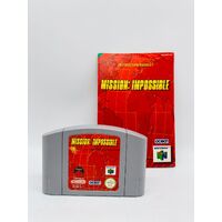 Mission Impossible Nintendo 64 Game Cart with Instruction Booklet (Pre-owned)