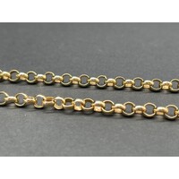 Ladies 9ct Yellow Gold Belcher Link Necklace (Pre-Owned)