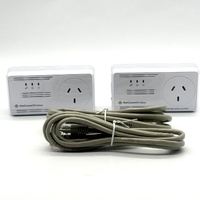 NetComm NP205 200Mbps Powerline Adapter Twin Pack AC Pass Through Ethernet