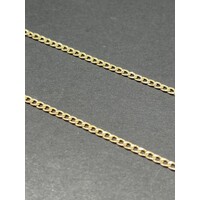 Unisex 10ct Yellow Gold Curb Link Necklace (Pre-Owned)