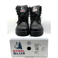 NEW Steel Blue Argyle S2 Lace-up Safety Steel Cap Work Boots Black Size 9 US 10