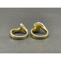 Ladies 18ct Yellow Gold Diamond Wedding Ring Set