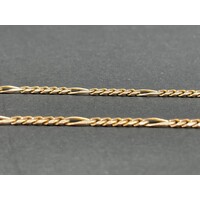 Unisex 9ct Yellow Gold Figaro Link Necklace