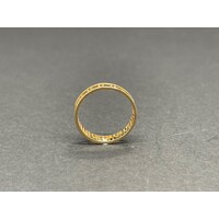 Unisex 18ct Yellow Gold Greek Pattern Ring