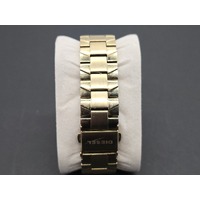 Diesel Gold Tone Metal Band Ladies Analog Watch DZ5474 Stainless Steel Case