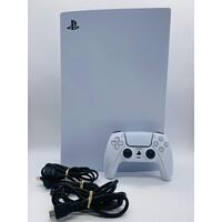 Sony PlayStation 5 825GB Disc Edition Video Game Console White with Controller