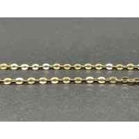 Unisex 18ct Yellow Gold Cable Link Necklace