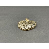 Ladies 9ct Yellow Gold Heart Pendant