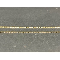 Unisex 9ct Yellow Gold Curb Link Necklace
