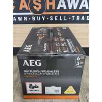 AEG 18V FUSION Brushless 6 Piece 5.0Ah FORCE Kit A18FX6B152B Power Tools