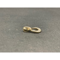 Ladies 9ct Yellow Gold Diamond Infinity Pendant