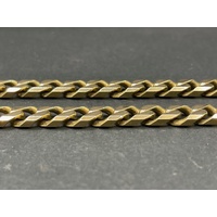 Unisex 9ct Yellow Gold Curb Link Necklace