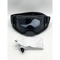 Fox Airspace Motocross Goggles Full Black with Cover Bag