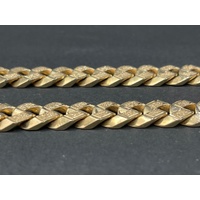 Men's 9ct Yellow Gold Pattern Curb Link Necklace
