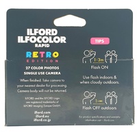 Ilford IlfoColor Rapid Retro Edition 27 Exposure Single Use Color Film Camera