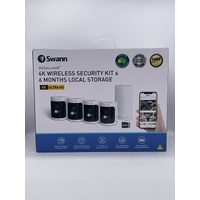 Swann AllSecure 4K Wireless Security Camera Kit NVR Tower Local Cloud Storage