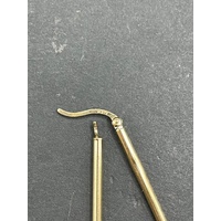 Ladies 9ct Yellow Gold Triangle Hoop Earrings