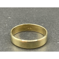 Unisex 9ct Yellow Gold Plain Wedding Band Ring