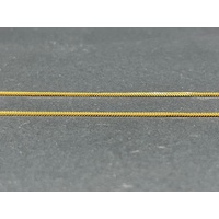 Unisex 22ct Yellow Gold Snake Bone Link Necklace