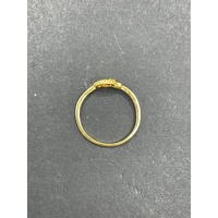 Ladies 21ct Yellow Gold Pattern Ring