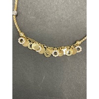 Ladies 18ct Yellow Gold Box Link Charm Bracelet