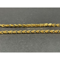 Ladies 22ct Yellow Gold Tulip Link Necklace