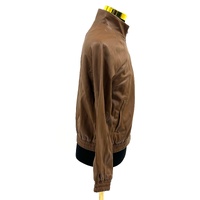 Adidas Originals Adicolor Trefoil Faux Leather Jacket Ladies Wild Brown II6102